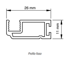 Rita - Zanzariera Pannello Fissa Magnetica